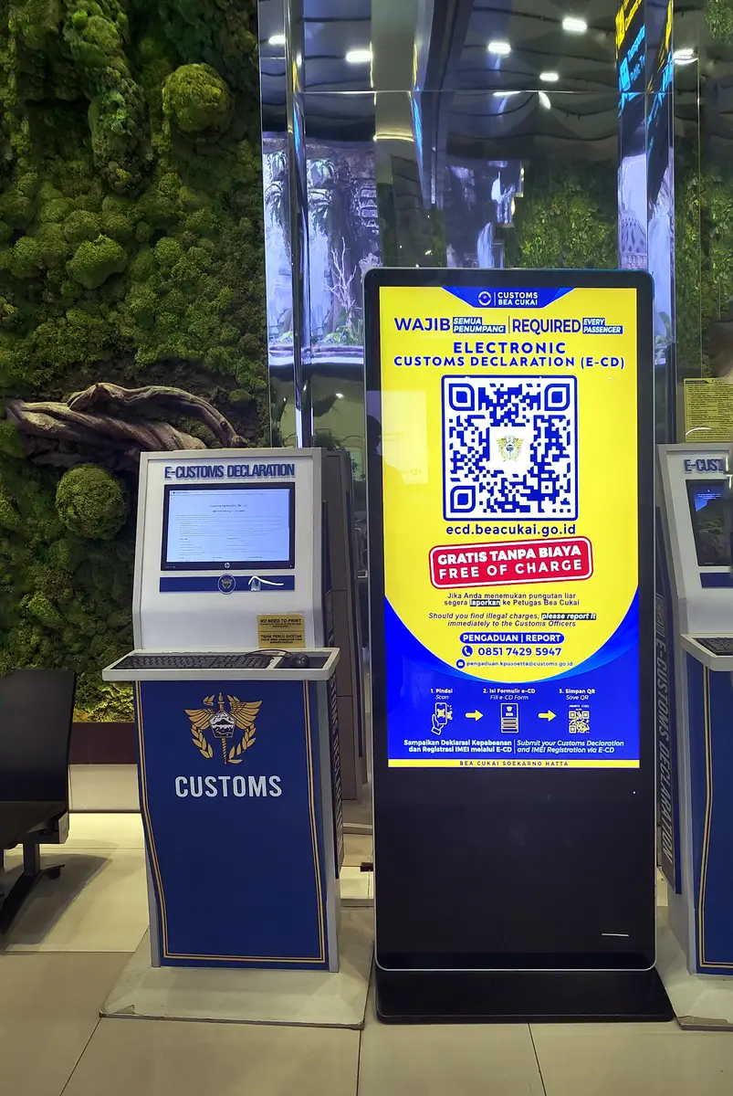 ECD Machine on Terminal 3 of Soekarno-Hatta airport.